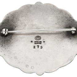 Sterling zilveren no.279 'Snail' broche door Georg Jensen.