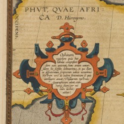 Abraham Ortelius (Antwerpen 1527 - 1598), Een landkaart van de antieke wereld - Geographia Sacra, 1598.