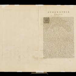 Abraham Ortelius (Antwerpen 1527 - 1598), Een landkaart van de antieke wereld - Geographia Sacra, 1598.