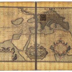 Abraham Ortelius (Antwerpen 1527 - 1598), Een landkaart van de antieke wereld - Geographia Sacra, 1598.