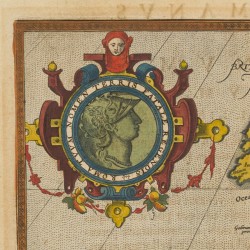 Abraham Ortelius (Antwerpen 1527 - 1598), Landkaart van het Oude Romeinse Rijk, Europa en Noord-Afrika - Romani Imperii Imago, Antwerpen, 1587.