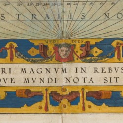 Abraham Ortelius (Antwerpen 1527 - 1598), Wereldkaart - Typys Orbis Terrarum, Amsterdam, 1570.