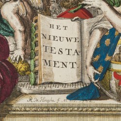 Romeyn DE HOOGHE (1645-1708), Titelblad "Het Nieuwe Testament", Amsterdam, 1702.