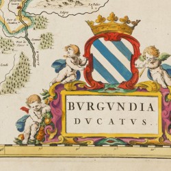 Joan Blaeu (1596 – 1673), Een kaart van de Bourgogne - Burgundia Ducatus, Amsterdam, 1662.