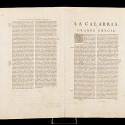 Jan JANSSON (1588 - 1664) / Johannes Jansonius, Landkaart van Calabrië, Italië - Calabria, Amsterdam, ca. 1640.