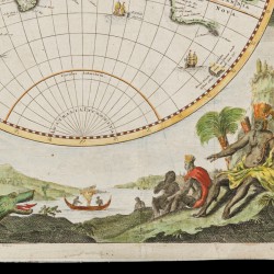 Daniel STOOPENDAEL (1672-1726), Landkaart van de wereld - 'Orbis Terrarum Tabula Recens Emendata et in Lucem', 1704.