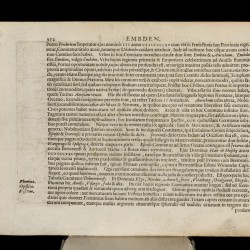 Gerhard MERCATOR (1512-1594), Landkaart voorstellende Emden & Oldenborch, uitgegeven in Duisburg, en later Amsterdam, (1585-95) 1613.