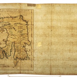 Maker onbekend, Landkaart van Celebes (Sulawesi) / Makassar - Karte von der Insel Celebes oder Macassar (D'Abbeville?), 1754.