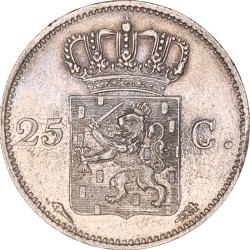 25 Cent. Willem I. 1825 U. UNC -.