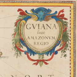 Johannes Jansonius, Landkaart voorstellende het noorden van Zuid-Amerika - América do Sul, Guyana, Suriname, French Guiana – 1647.