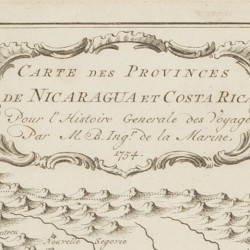 Jacques Nicolas Bellin (1703 - 1772), Een landkaart van Patagonië en van Nicaragua, 1754.