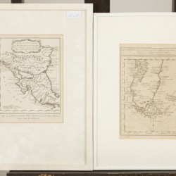 Jacques Nicolas Bellin (1703 - 1772), Een landkaart van Patagonië en van Nicaragua, 1754.