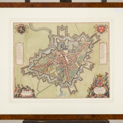 Jan Willemsz. Blaeu (Amsterdam 1598 – 1673 Amsterdam), Landkaart van Breda - Breda Obsessa et Expugnata (...) - 1649.