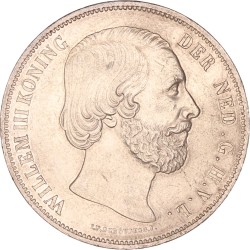 2½ Gulden. Willem III. 1850. Prachtig +.