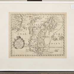 Nicolas SANSON D'ABBEVILLE (1600-1667), Landkaart van het eiland Madagaskar, ca. 1700.