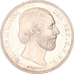 2½ Gulden. Willem III. 1872. Prachtig / UNC.