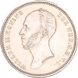25 Cent. Willem II. 1849. UNC -.