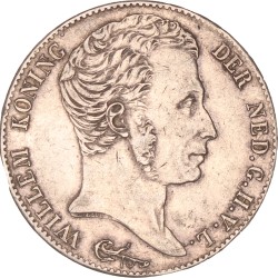 3 Gulden. Willem I. 1820 U. Zeer Fraai +.