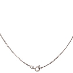 835 Zilveren art deco collier bezet met zoetwaterparel en markasiet.