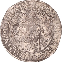 Utrechtse of gehelmde rijksdaalder of prinsendaalder. Utrecht. 1592. Zeer Fraai +.