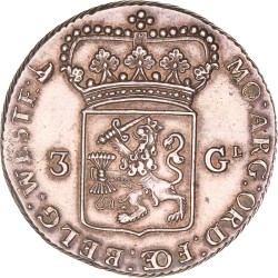 3 Gulden -generaliteits-. West-Friesland. 1764. Zeer Fraai / Prachtig.