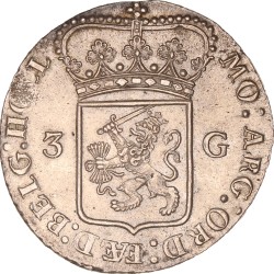 3 Gulden -generaliteits-. Holland. 1792. Prachtig / UNC.