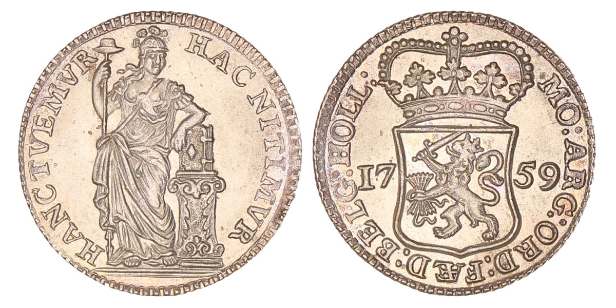 Muntmeesterpenning. Holland. 1759. UNC.