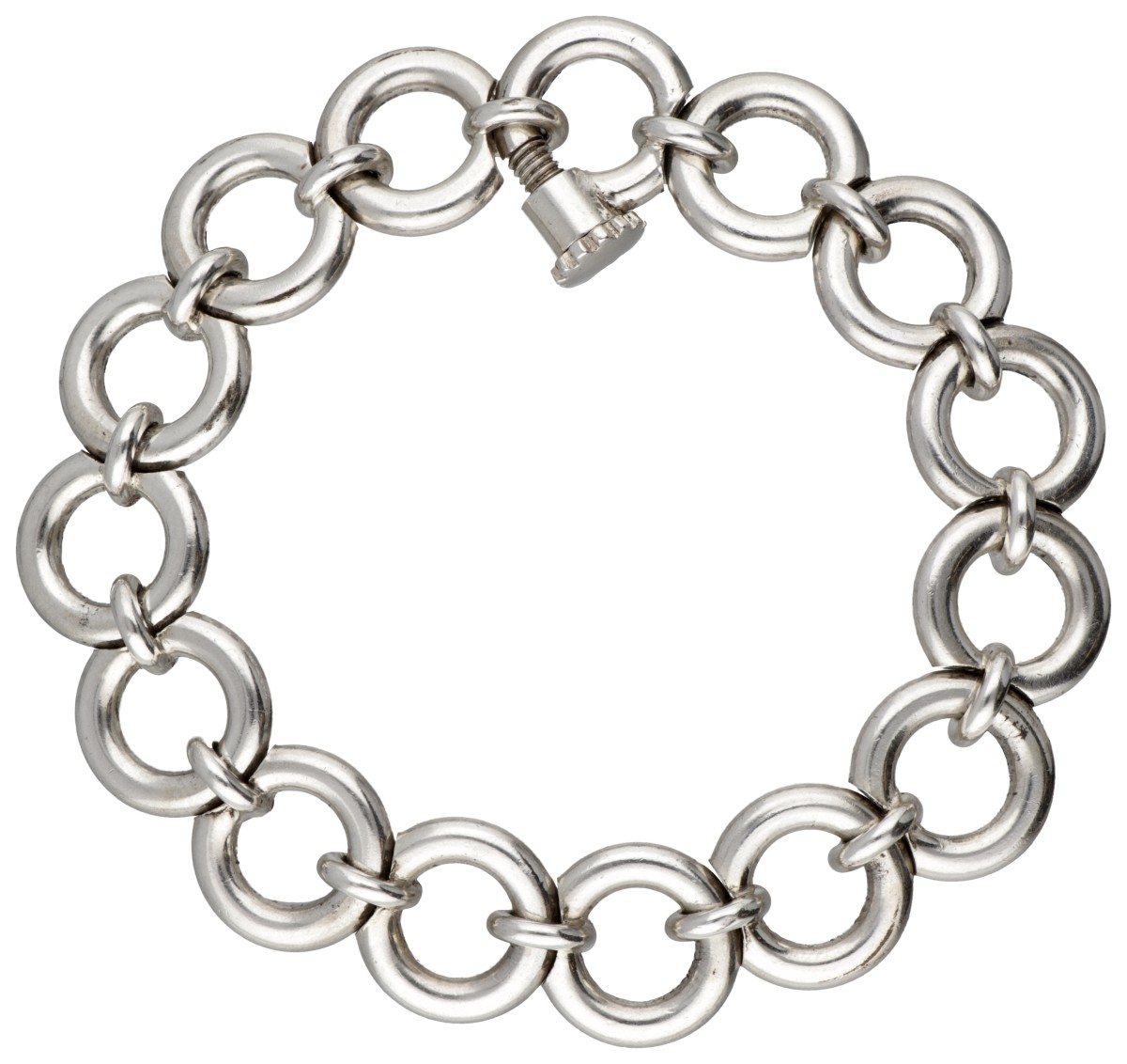 Sterling zilveren armband door Deense designer Hans Hansen.