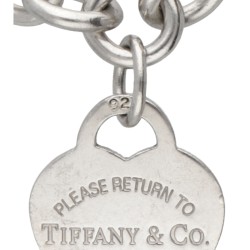 Sterling zilveren 'Please Return to Tiffany & Co.' schakelcollier.