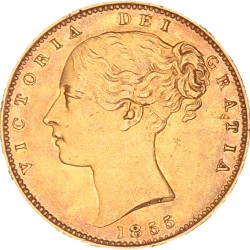 Great Britain. Victoria. Sovereign. 1855.