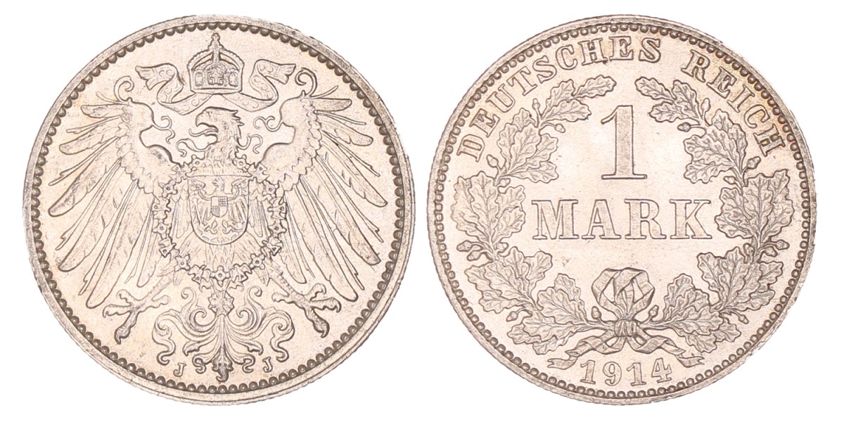 Germany. Empire. Wilhelm II. Mark. 1914 J.