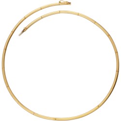 H. Stern 18 kt. geelgouden gematteerd collier bezet met ca. 0.30 ct. diamant.