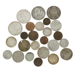 Austria empire. Lot (25) Silver and Copper Coins. 1744 - 1915.