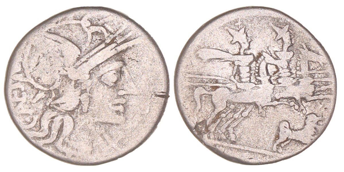 Roman republic. Caius Antestius. Denarius. N.D (146 B.C.).