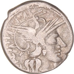 Roman republic. Caius Antestius. Denarius. N.D. (146 B.C.).