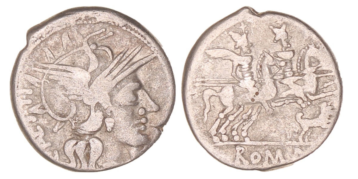 Roman republic. Caius Antestius. Denarius. N.D. (146 B.C.).