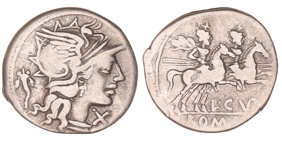 Roman republic. L. Cupiennus. Denarius. N.D. (147 BC).