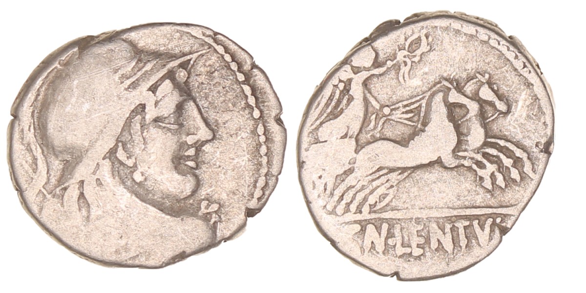 Roman republic. Cornelius Lentulus Marcellinus. Denarius. N.D. (87 BC).
