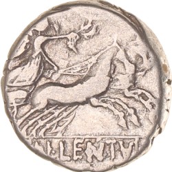 Roman republic. Cornelius Lentulus Marcellinus. Denarius. N.D. (87 BC).