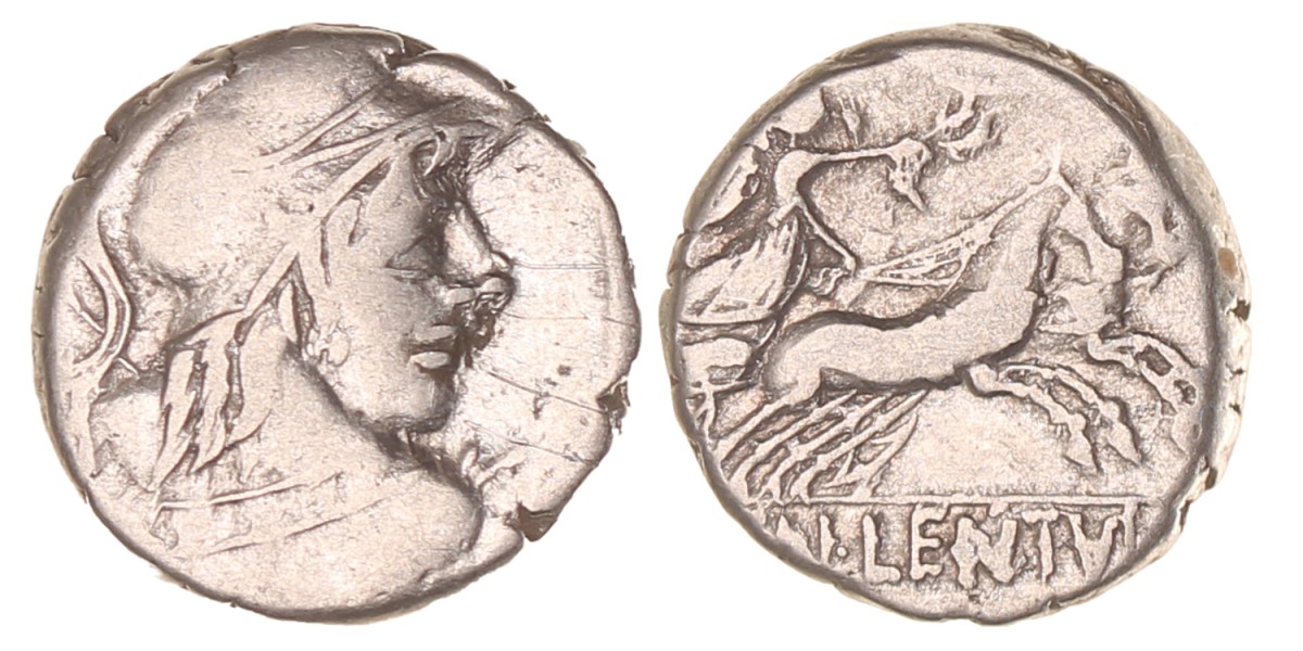Roman republic. Cornelius Lentulus Marcellinus. Denarius. N.D. (87 BC).