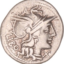 Roman republic. Q. Marcius Libo. Denarius. N.D. (148 BC).