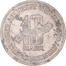 Poland. Occupied. Litsmannstadt. Jewish Ghetto. 10 Mark. 1943.