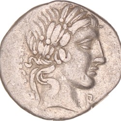 Roman republic. Consul's name illegible. Denarius. N.D. (86 BC).