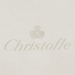 Servetring in etui 'Christofle' verzilverd.