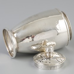 Strooibus zilver.