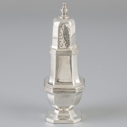 Strooibus zilver.