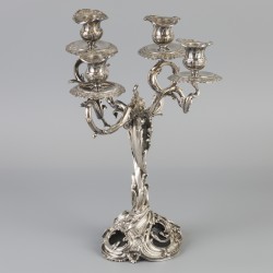 Kandelaar zilver.