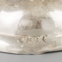 Tafelkandelaar zilver.