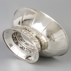 Pronkstuk dekschaal (Frankfurt am Main, Duitsland, Lazarus Posen 1870-1930) zilver.