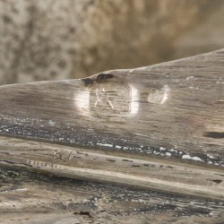 Miniatuur schip zilver.